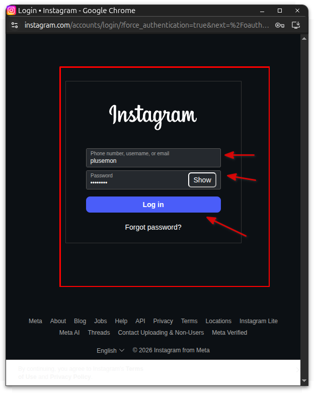 Instagram Login